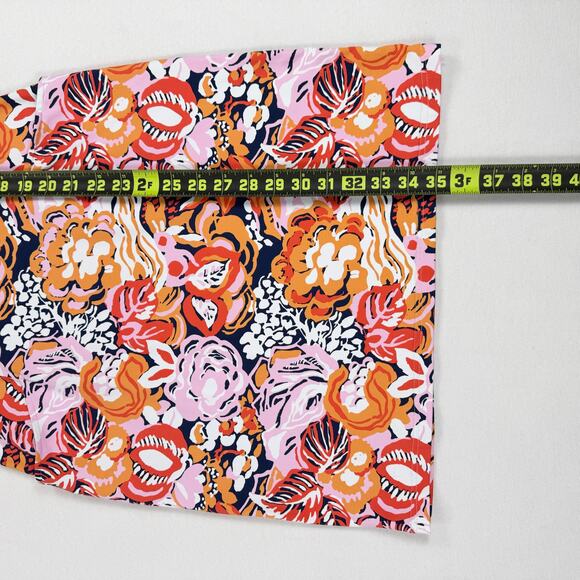 J McLaughlin Women's Catalina Knit Flora Sheath Dress XS Orange Pink - Picture 13 of 13